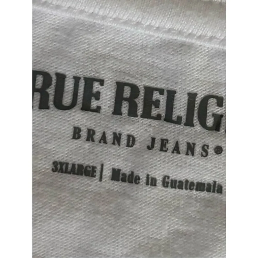 True Religion Registered Horseshoe Beach Tee in Optic White Size XXXL ~ NWT